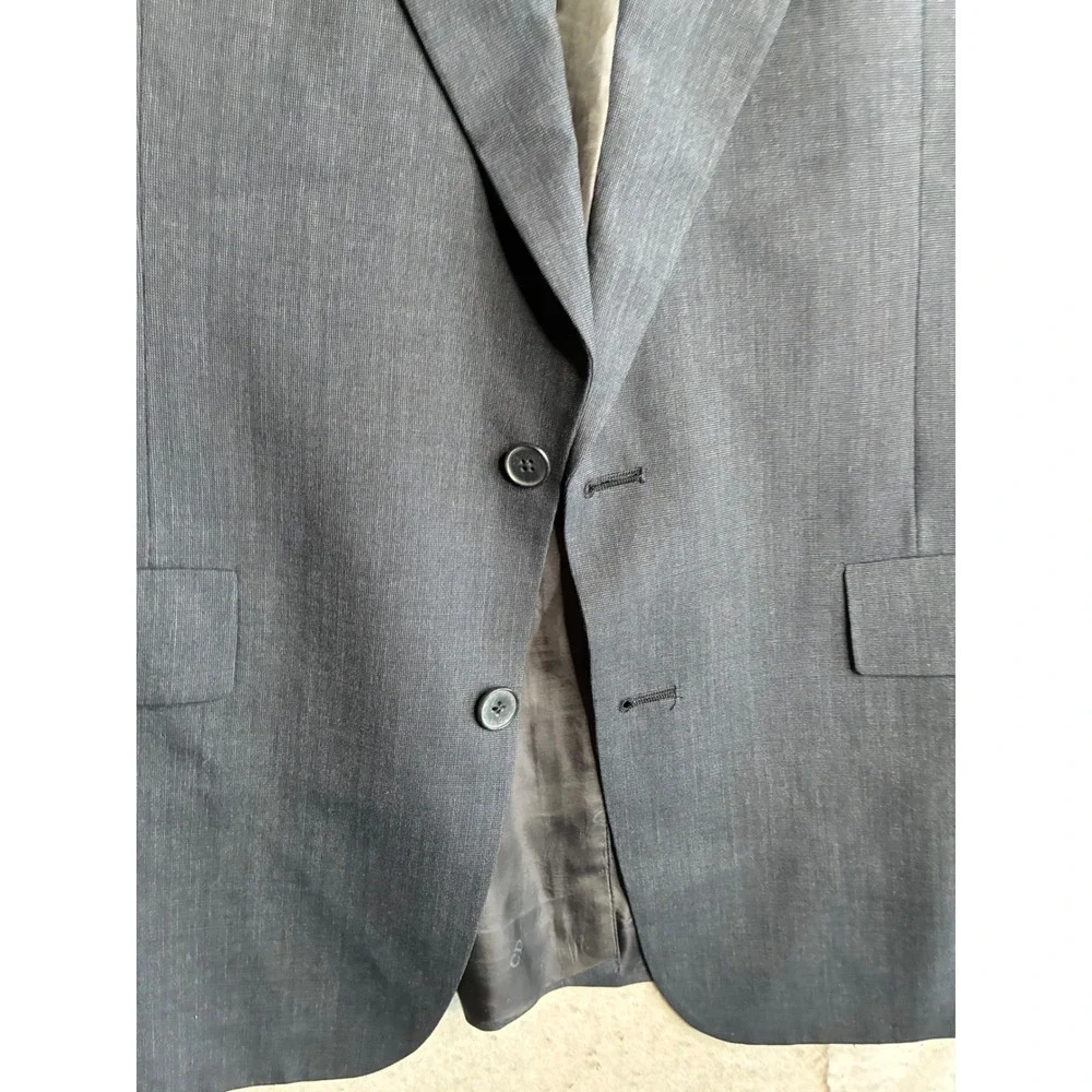 Christian Dior Monsieur Vintage Gray Blazer Sport Coat USA Sanger Harris 44L